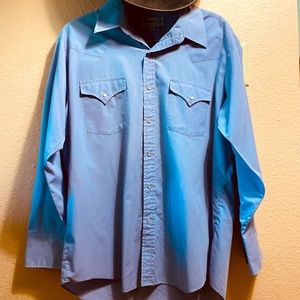 Vintage Sheplers Western Pearl Snap Cowboy Shirt Lavender